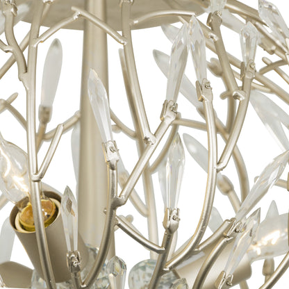 Bask Crystal Ceiling Mount by Varaluz in gold dust. Made from premium pre-installed crystal in a transitional style.