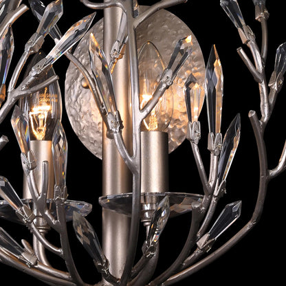 Bask 2-Light Crystal Wall Sconce by Varaluz in matte black/french gold. Made from unique in a modern style.