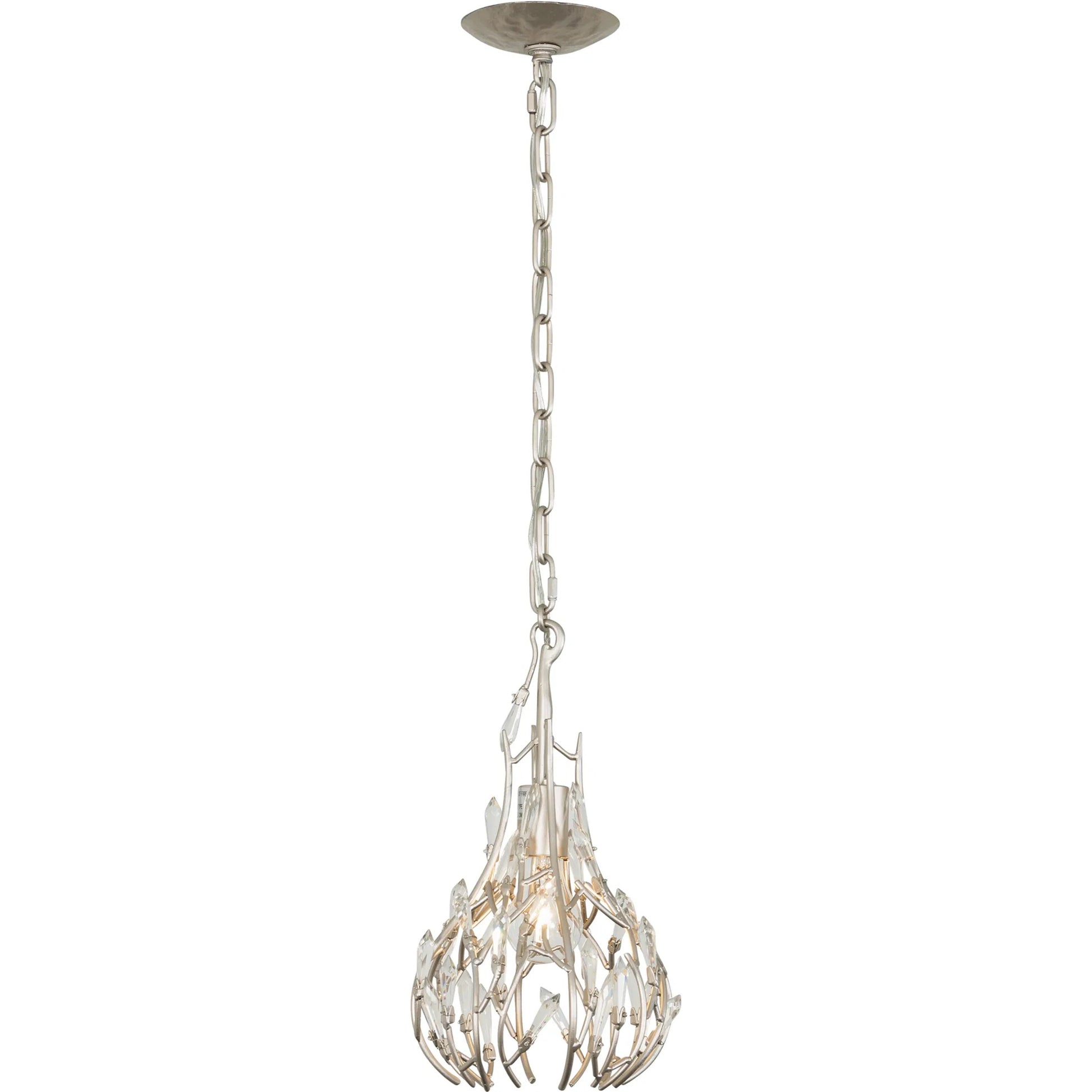 Bask Crystal Mini Pendant by Varaluz. Made from premium pre-installed crystal in a transitional style.