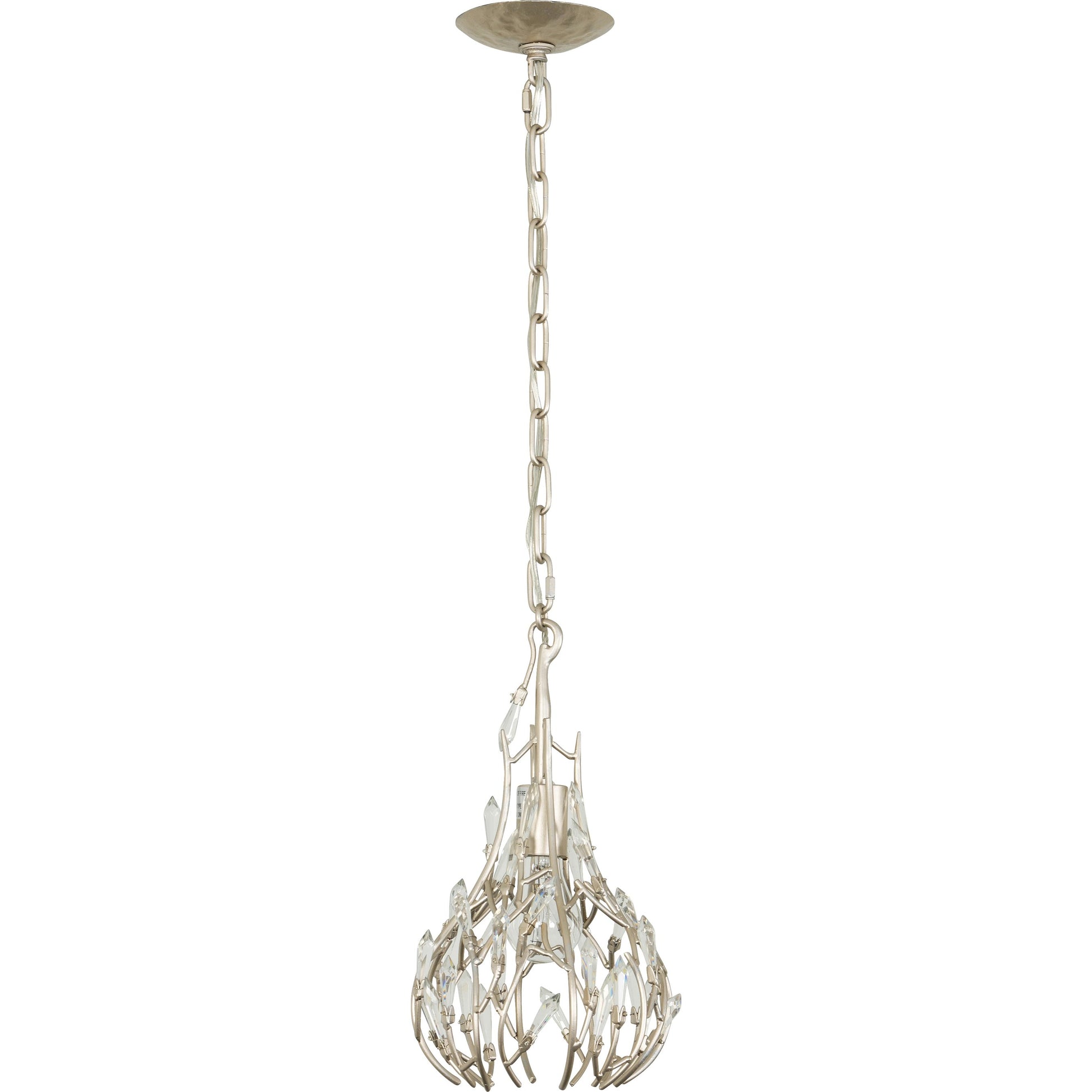 Bask Crystal Mini Pendant by Varaluz. Made from premium pre-installed crystal in a transitional style.