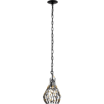 Bask Crystal Mini Pendant by Varaluz. Made from premium pre-installed crystal in a transitional style.