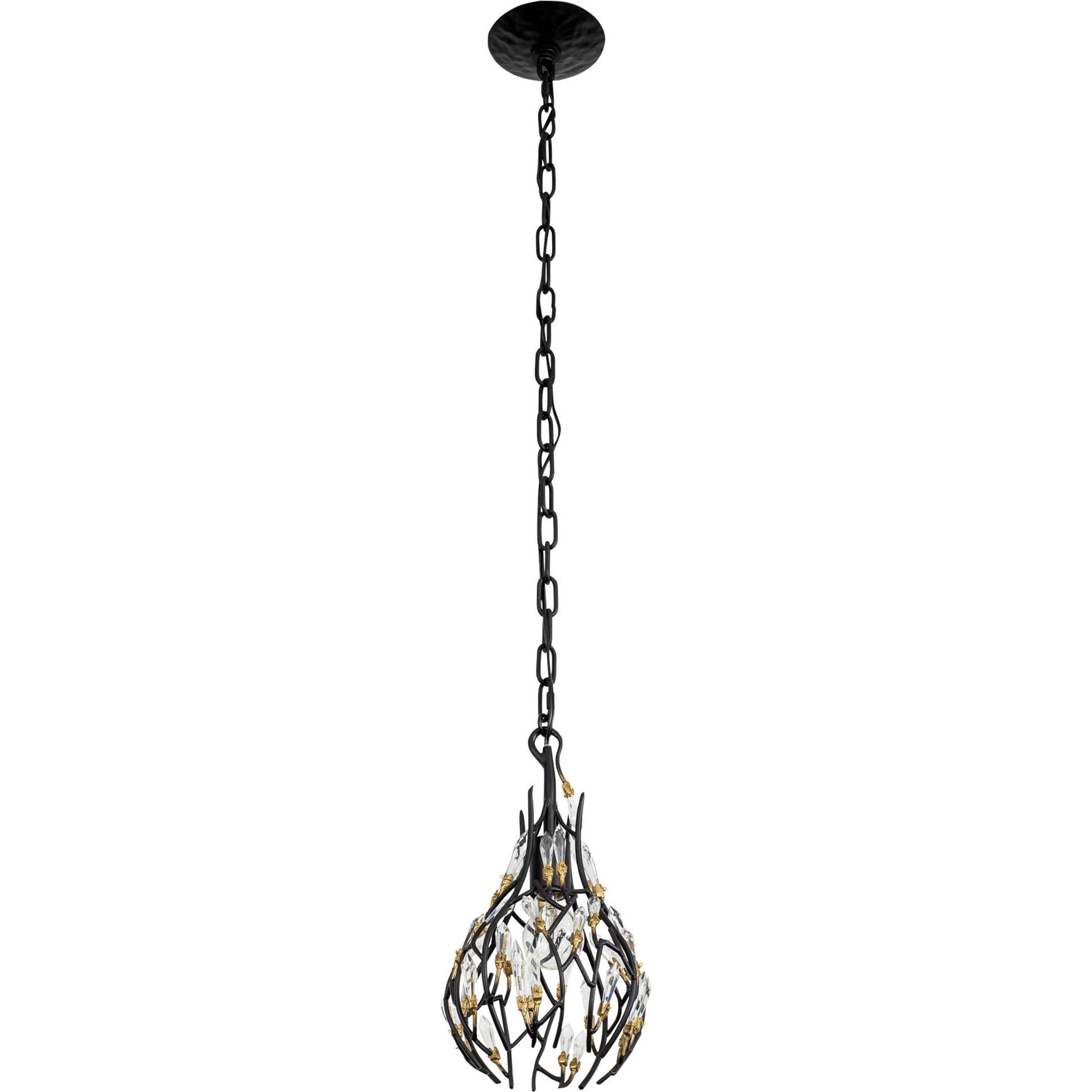 Bask Crystal Mini Pendant by Varaluz. Made from premium pre-installed crystal in a transitional style.
