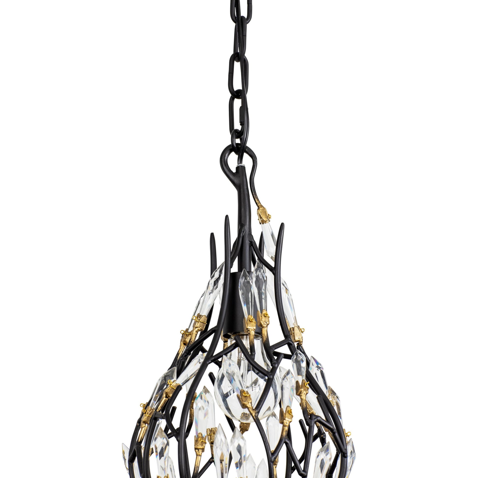 Bask Crystal Mini Pendant by Varaluz. Made from premium pre-installed crystal in a transitional style.