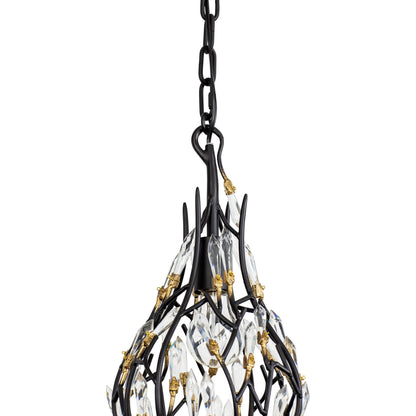 Bask Crystal Mini Pendant by Varaluz. Made from premium pre-installed crystal in a transitional style.