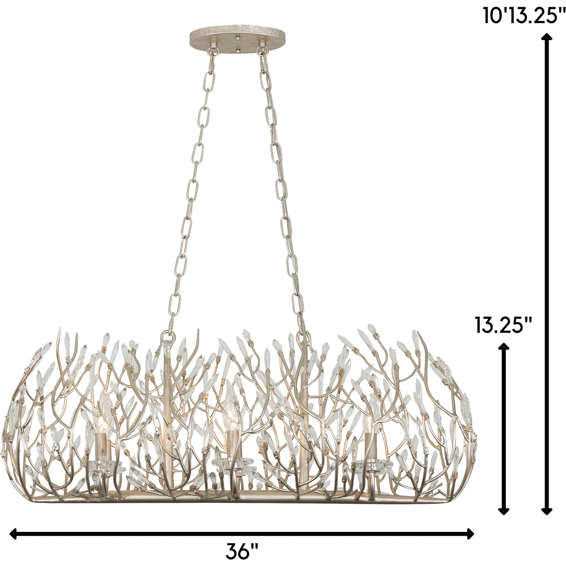 Bask Crystal Linear Pendant by Varaluz. Made from premium pre-installed crystal in a eclectic & global style.
