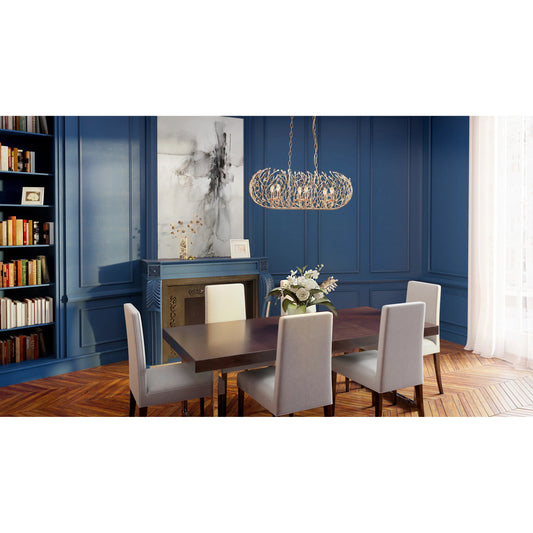 Bask Crystal Linear Pendant by Varaluz. Made from premium pre-installed crystal in a eclectic & global style.