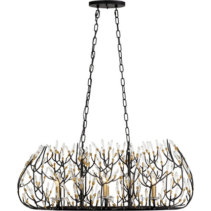 Bask Crystal Linear Pendant by Varaluz. Made from premium pre-installed crystal in a eclectic & global style.