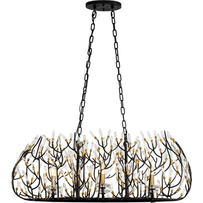 Bask Crystal Linear Pendant by Varaluz. Made from premium pre-installed crystal in a eclectic & global style.