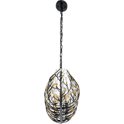 Bask Crystal Linear Pendant by Varaluz. Made from premium pre-installed crystal in a eclectic & global style.