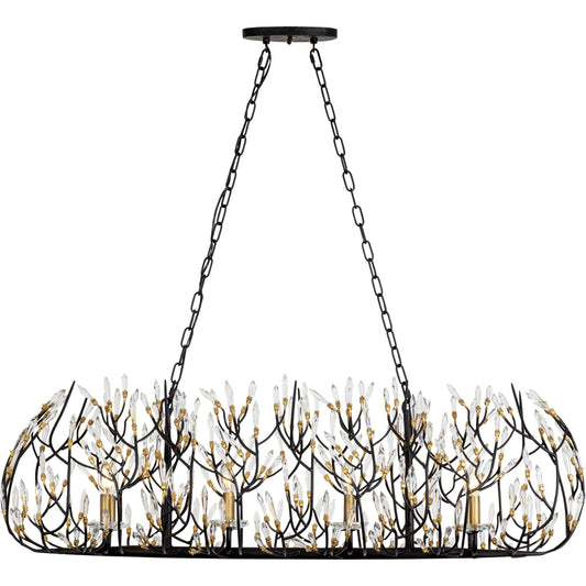 Bask Crystal Linear Pendant by Varaluz. Made from premium pre-installed crystal in a eclectic & global style.