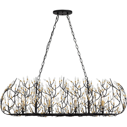 Bask Crystal Linear Pendant by Varaluz. Made from premium pre-installed crystal in a eclectic & global style.