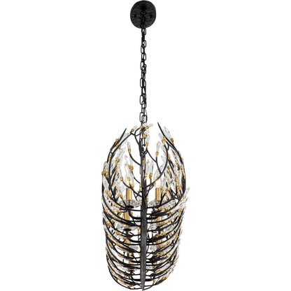 Bask Crystal Linear Pendant by Varaluz. Made from premium pre-installed crystal in a eclectic & global style.