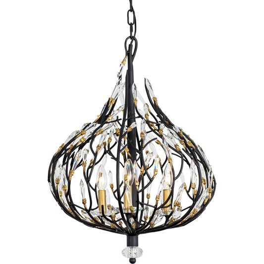 Bask Crystal Pendant by Varaluz. Made from premium pre-installed crystal in a modern style.