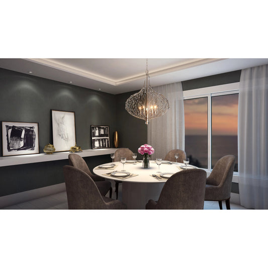Bask Crystal Pendant by Varaluz. Made from premium pre-installed crystal in a modern style.