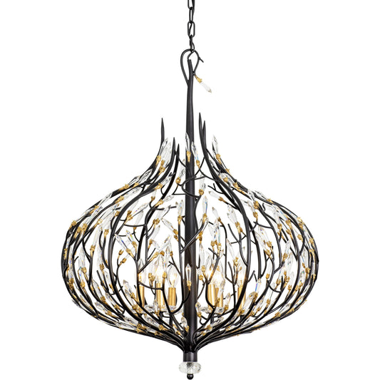 Bask Crystal Pendant by Varaluz. Made from premium pre-installed crystal in a modern style.