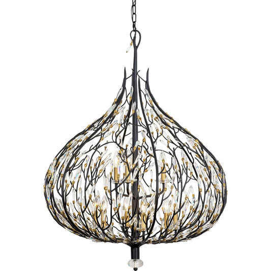 Bask Crystal Pendant by Varaluz. Made from premium pre-installed crystal in a modern style.