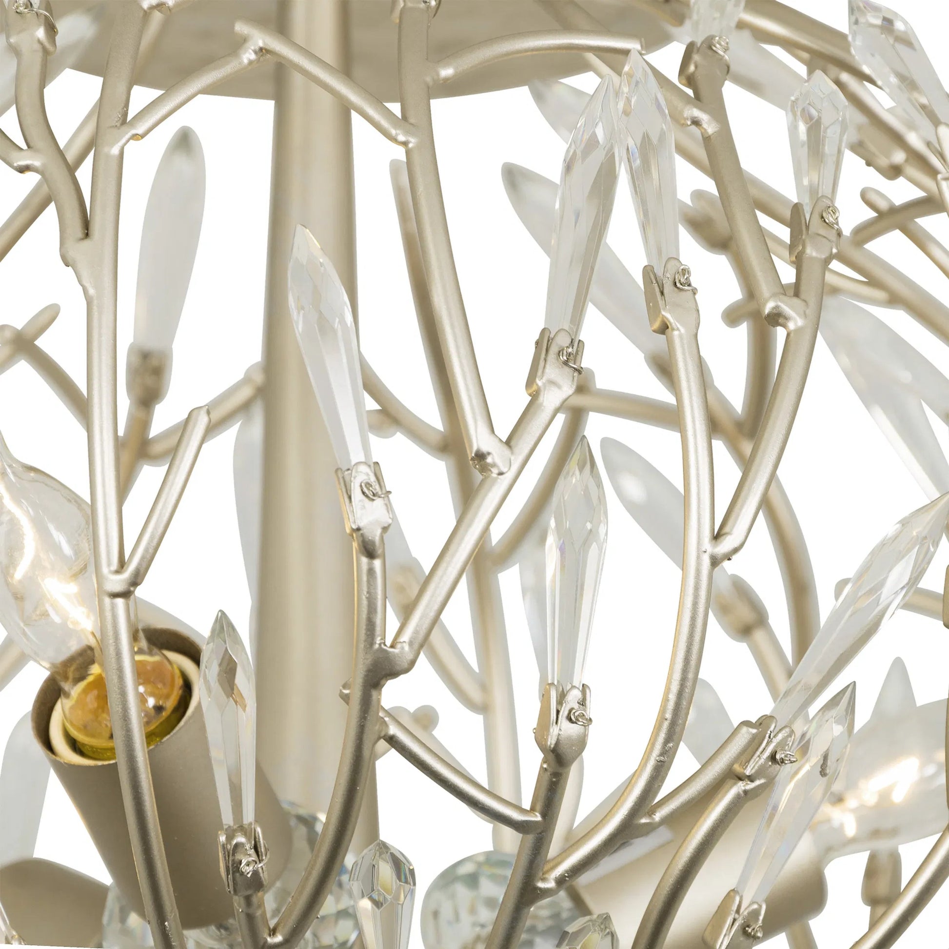 Bask Crystal Ceiling Mount by Varaluz in gold dust. Made from premium pre-installed crystal in a transitional style.
