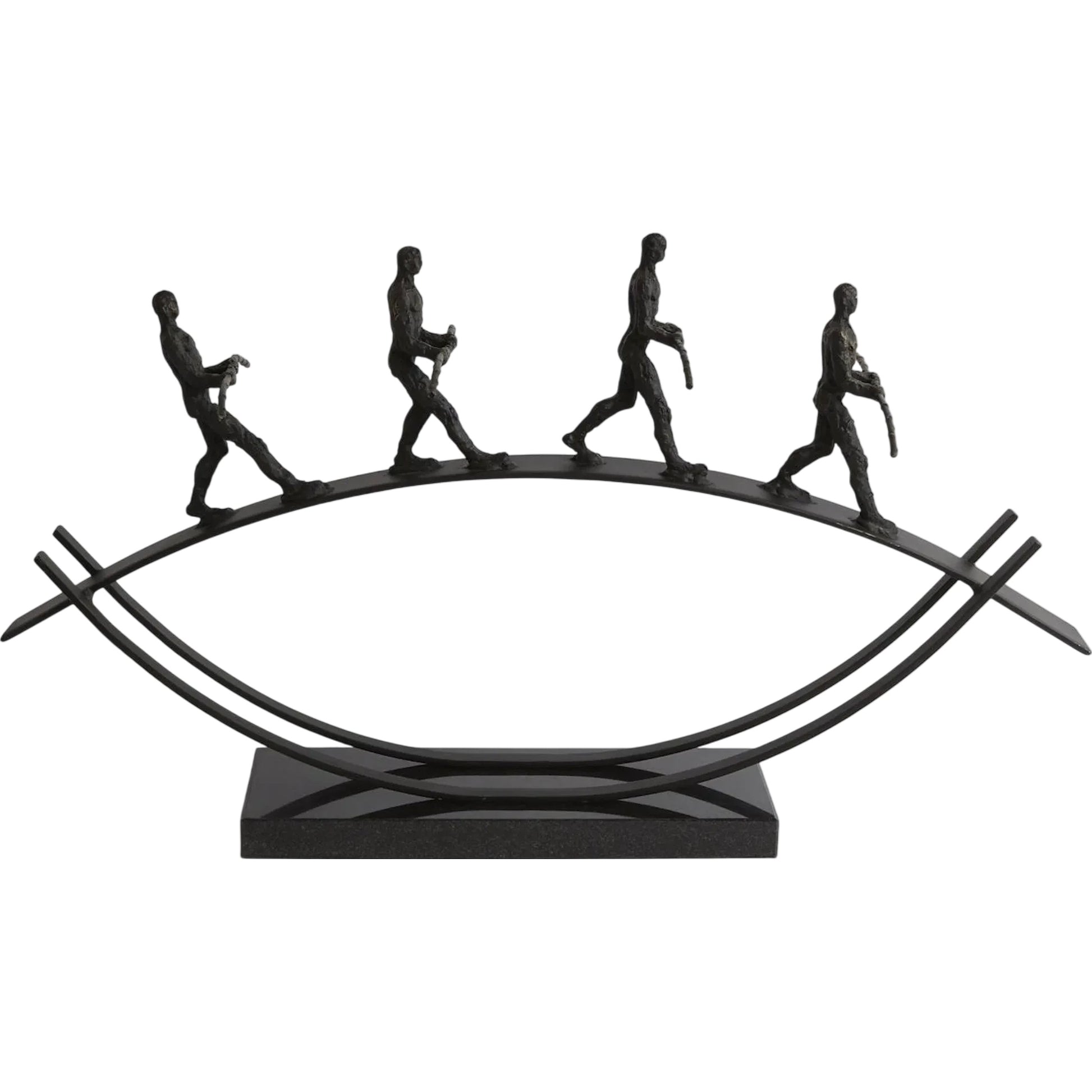 Balance Sculpture by Global Views. Made from cast iron, granite in a modern style.