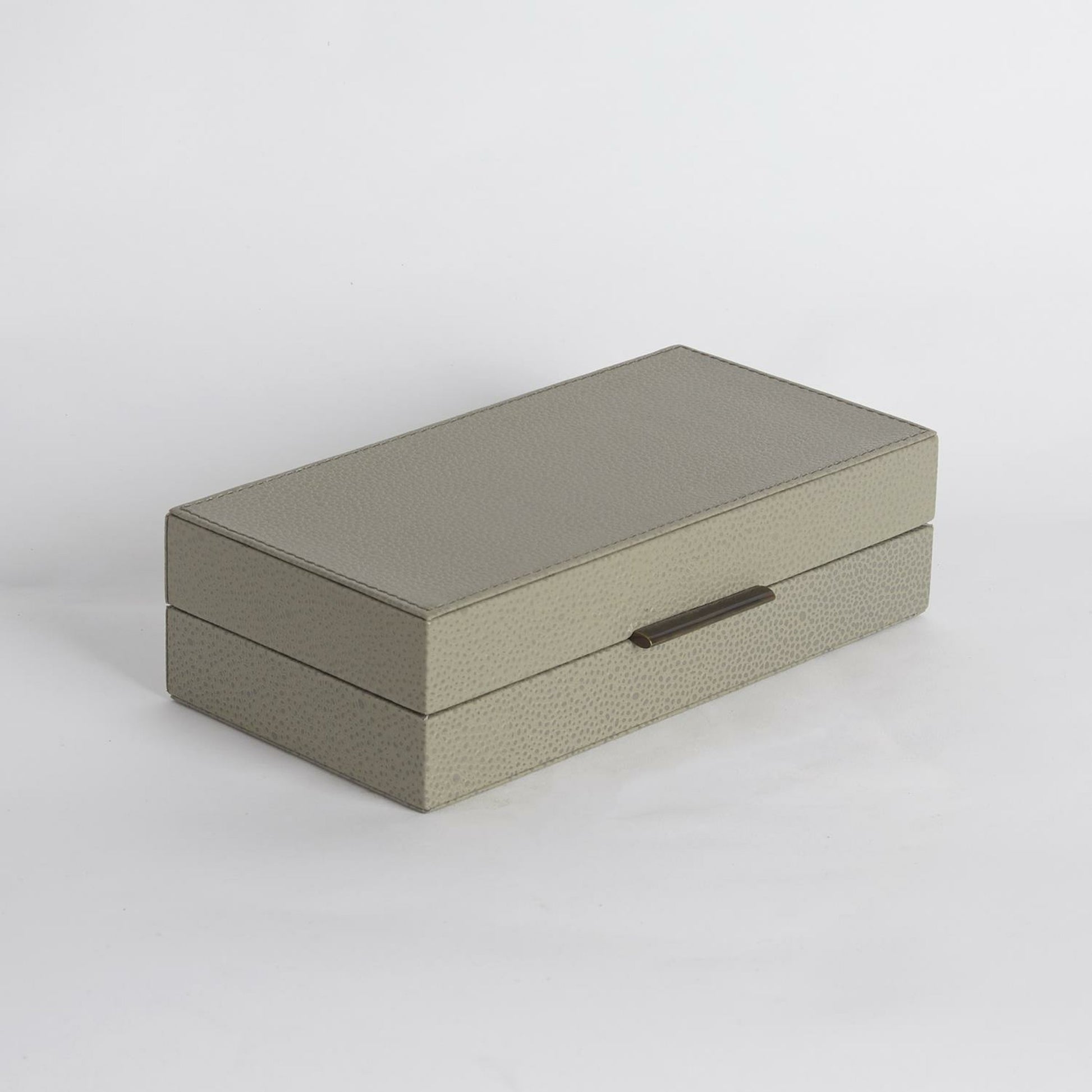 Alpen Box by Global Views. Made from mdf, leather, polyester suede in a transitional style.
