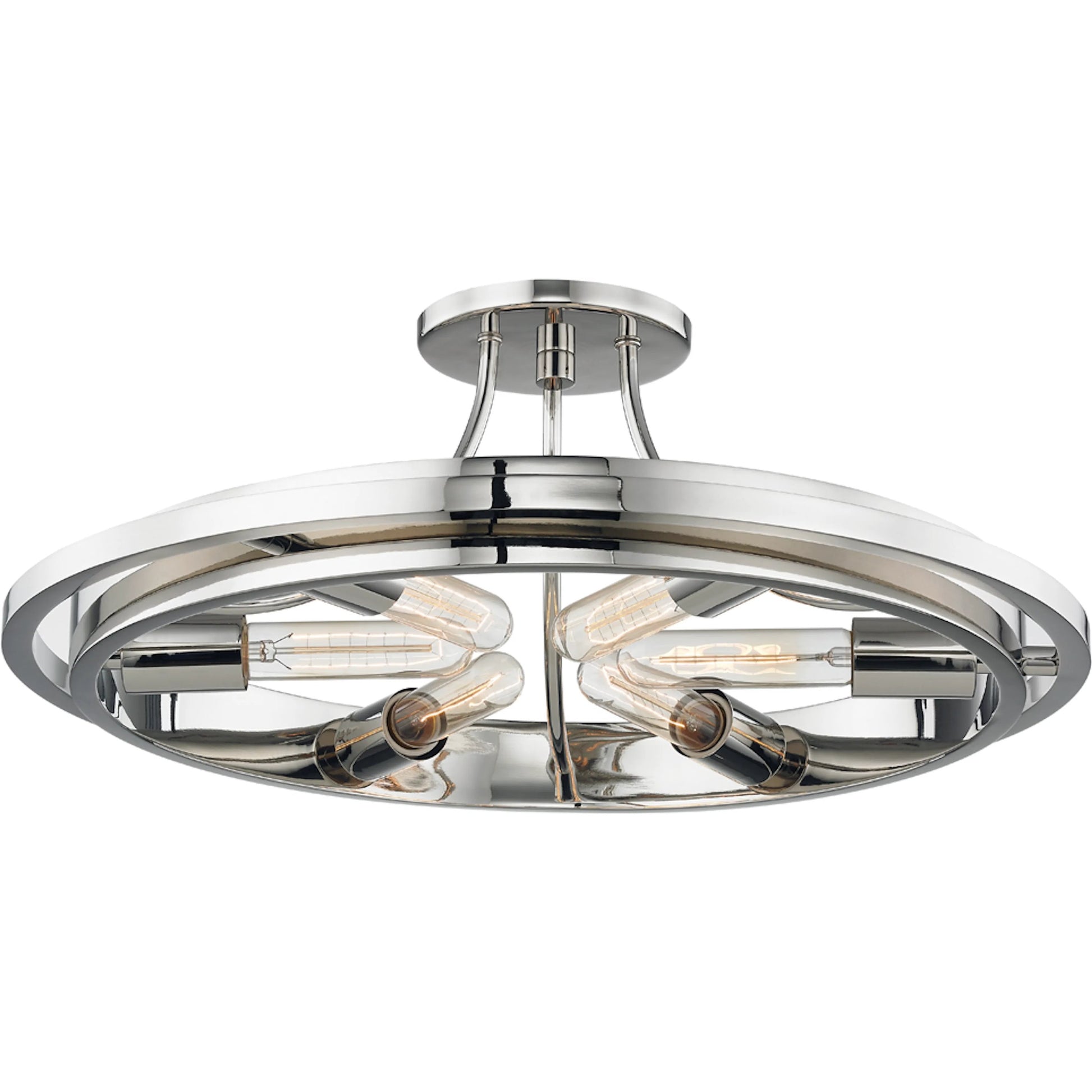 Chambers Flush Mount by Hudson Valley. Made from metal in a transitional style.