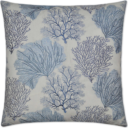 Safe Harbor by DV Kap Home in blue. Made from base: 100% cotton, embroidery: 100% cotton in a coastal style.