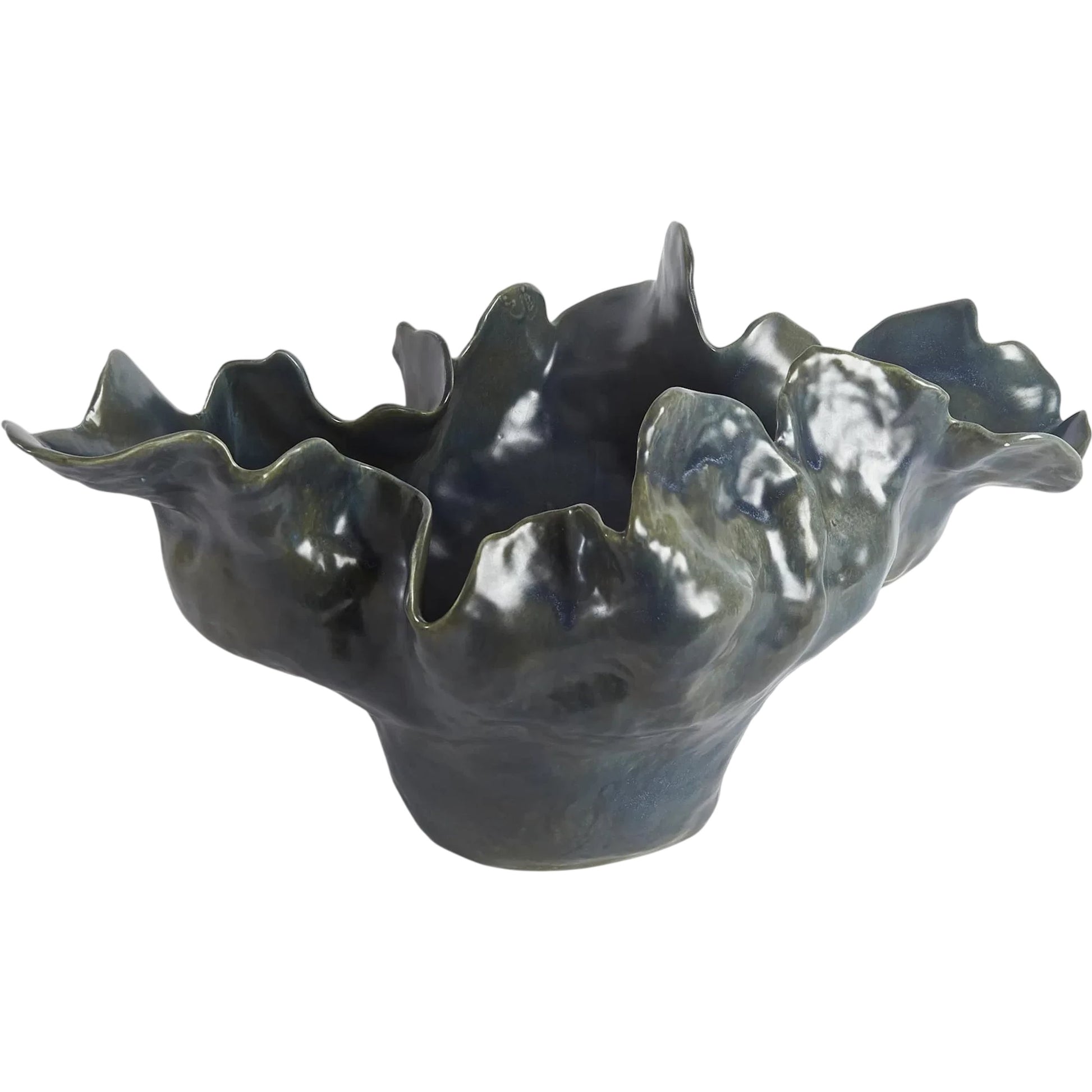 Meteor Bowl by Global Views. Made from ceramic in a coastal style.