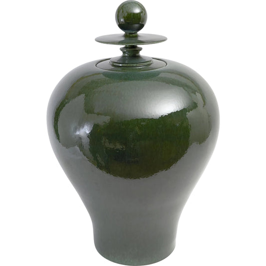 Happy Temple Jar by Global Views. Made from ceramic in a transitional style.