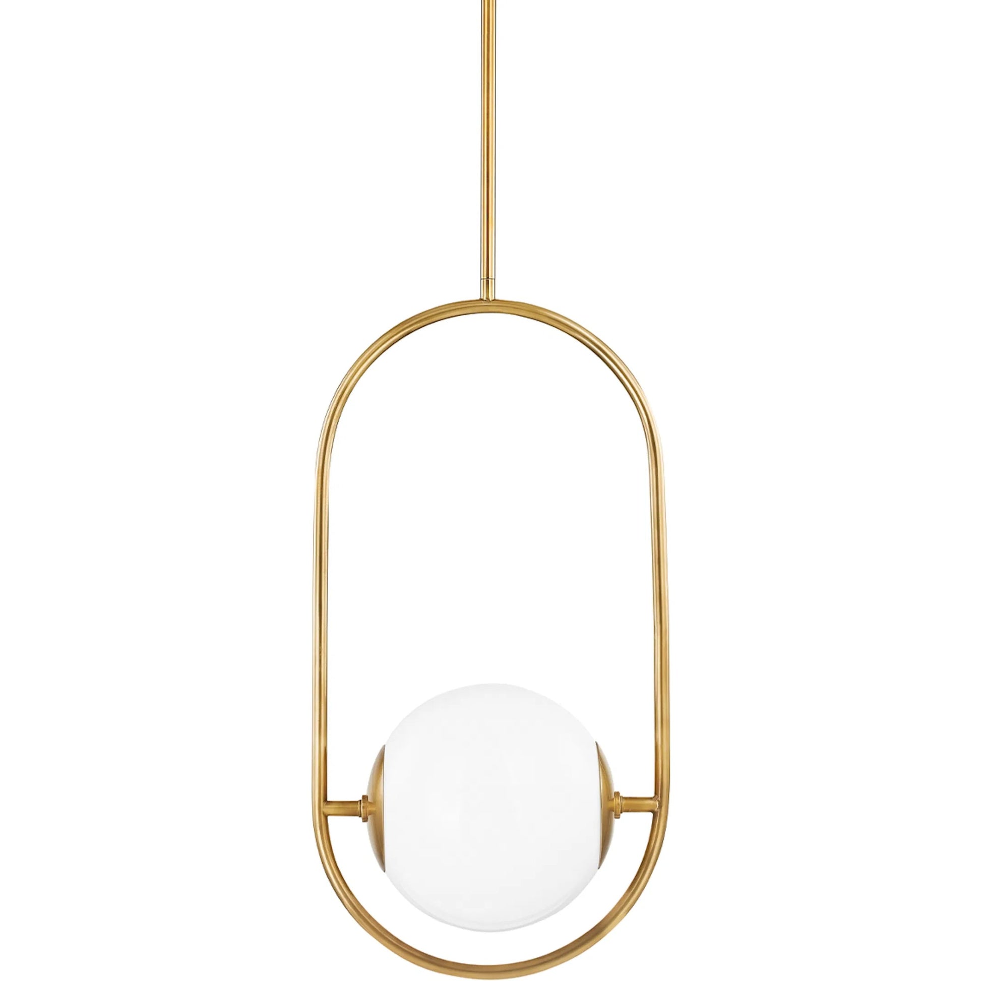 Everley Pendant by Corbett in vintage brass. Made from solid brass in a modern style.