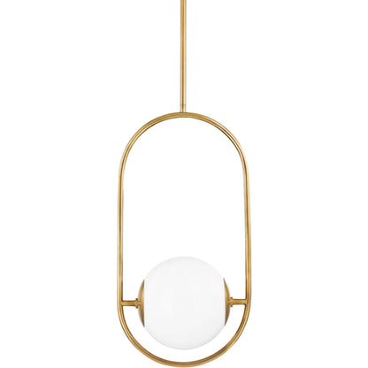 Everley Pendant by Corbett in vintage brass. Made from solid brass in a modern style.