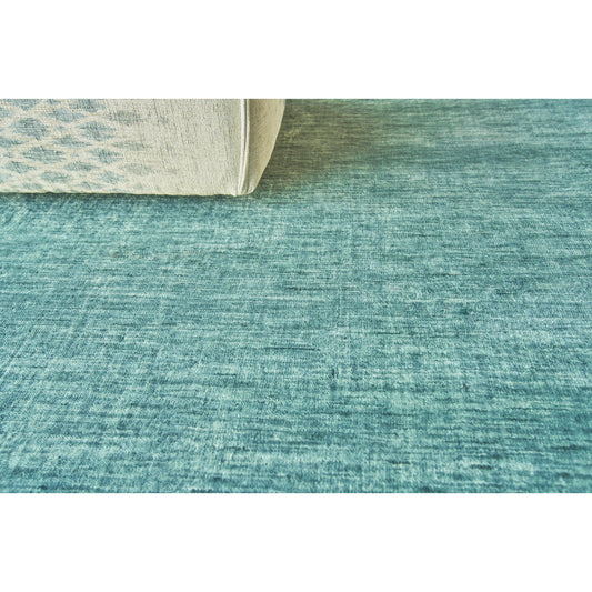 Roche Rug - Soft Teal by Exquisite Rugs in soft teal. Made from new zealand wool in a unique style.