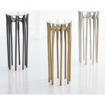 Aquilo Accent Table by Global Views. Made from aluminum in a eclectic & global style.