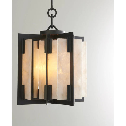 001 SR-701930 | Additional Silo | Quartz Hall Pendant by Global Views in bronze. Made from iron, brass, stainless steel, quartz in a eclectic & global style.