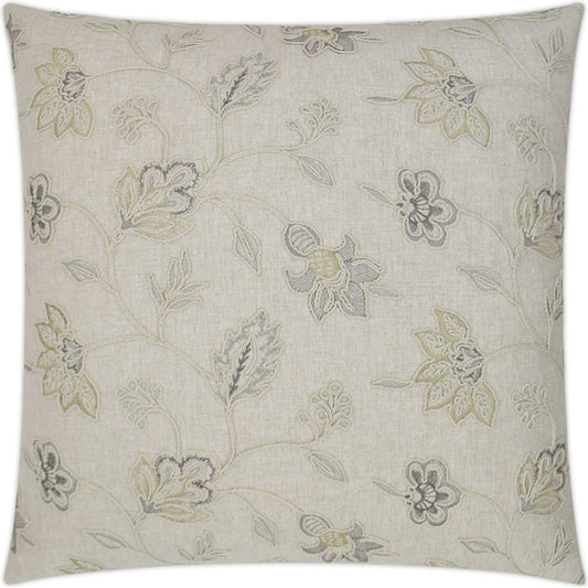 Clippert Pillow by DV Kap Home in ivory. Made from 90% polyester, 10% linen in a unique style.