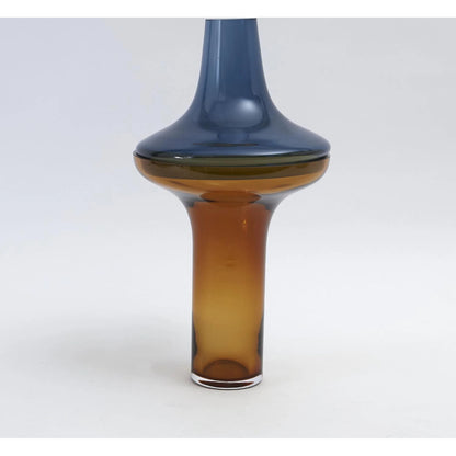 Over Cobalt Vase by Global Views. Made from art glass in a modern style.