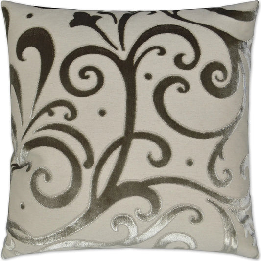 Jubilee Pillow by DV Kap Home in driftwood. Made from 73% polyester, 15% cotton, 7% linen, 5% viscose in a unique style.