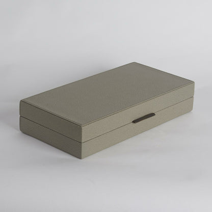 Alpen Box by Global Views. Made from mdf, leather, polyester suede in a transitional style.