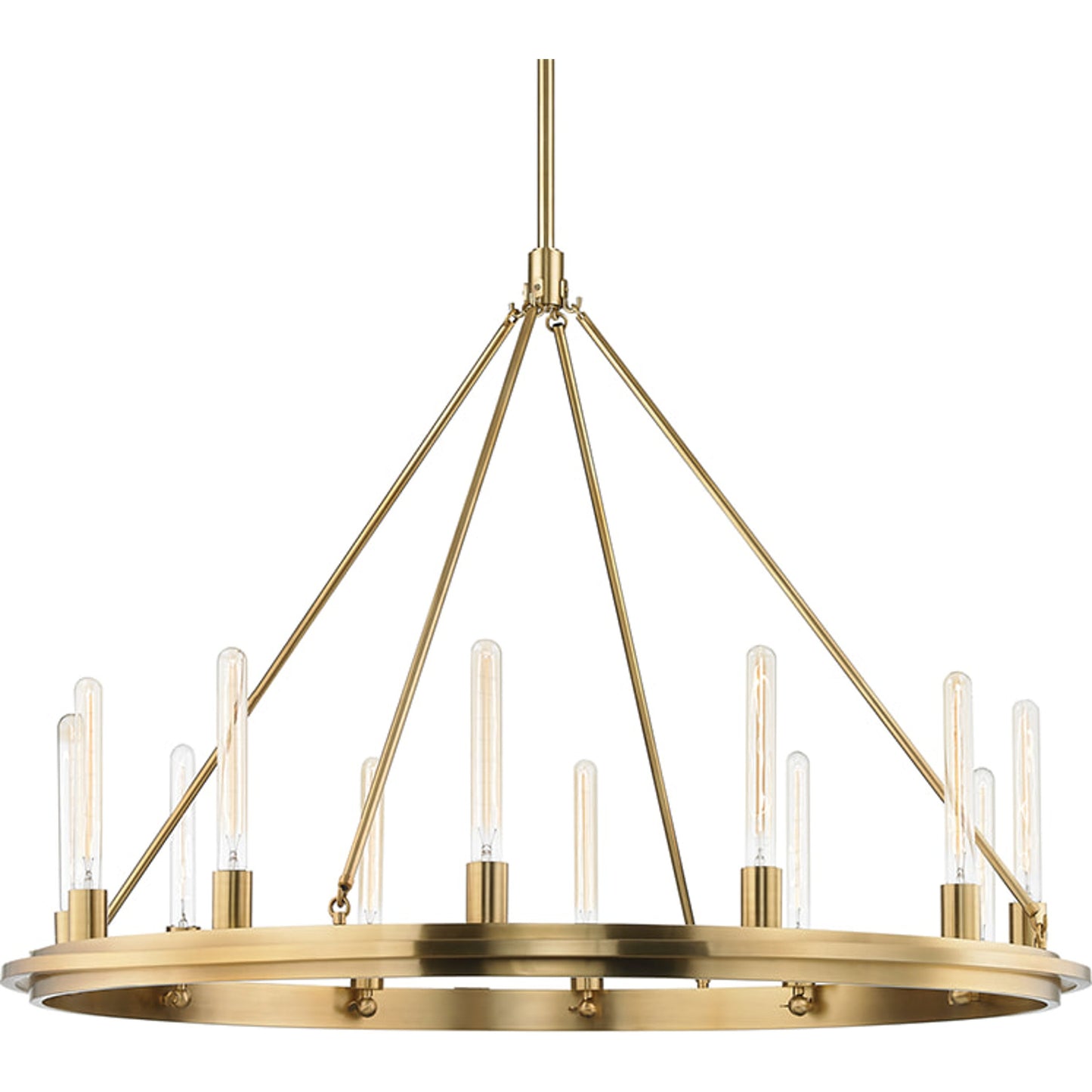 001 S-309628 | Primary Silo | Chambers 12-Light Chandelier by Hudson Valley. Made from metal in a transitional style.