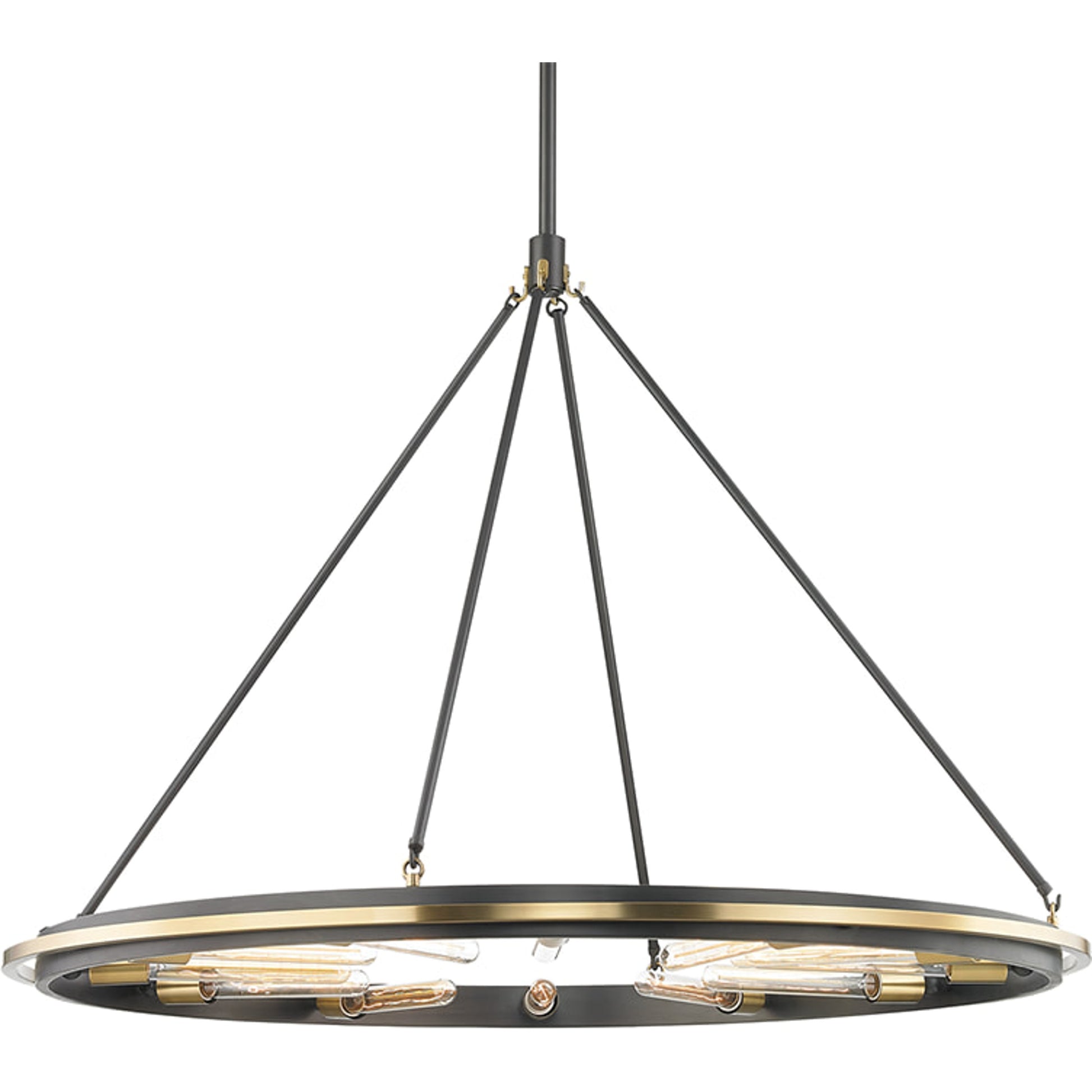 Chambers 12-Light Chandelier by Hudson Valley. Made from metal in a transitional style.