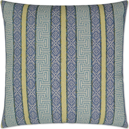 Regis Pillow by DV Kap Home. Made from 42.44% pre-crcotn, 33.57% olefin, 13.38% polyester, 10.61% pcrpoly in a eclectic & global style.