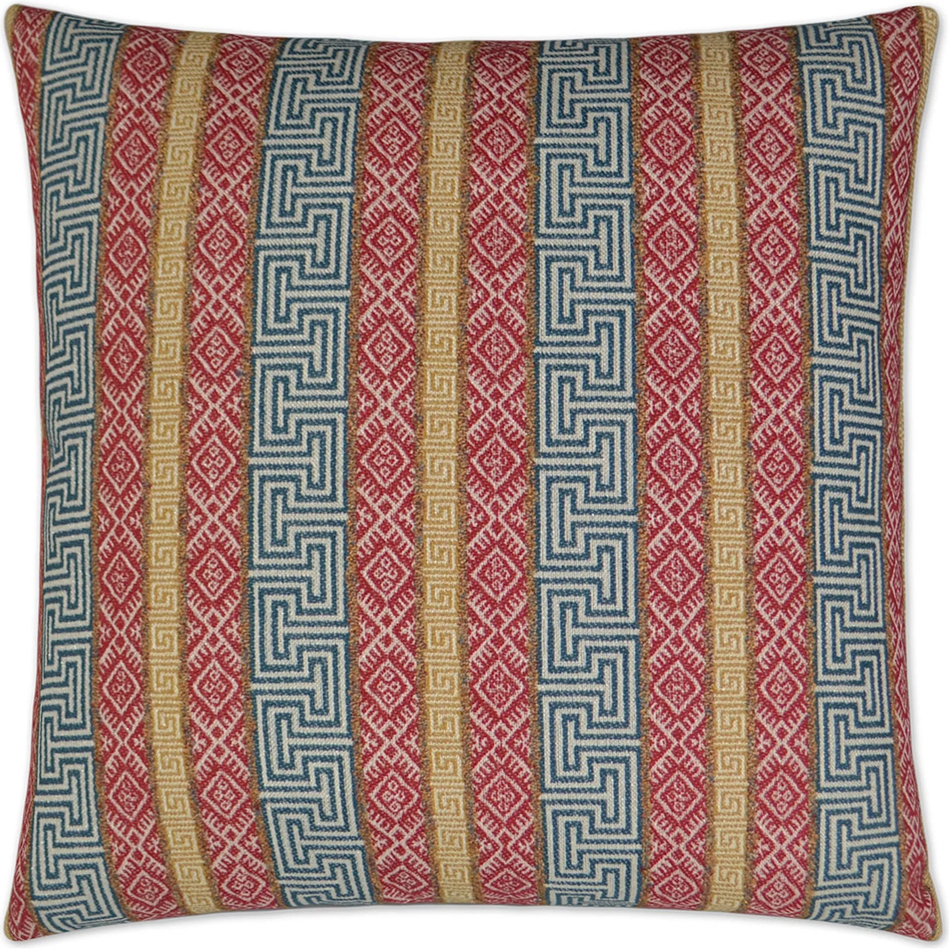 Regis Pillow by DV Kap Home. Made from 42.44% pre-crcotn, 33.57% olefin, 13.38% polyester, 10.61% pcrpoly in a eclectic & global style.