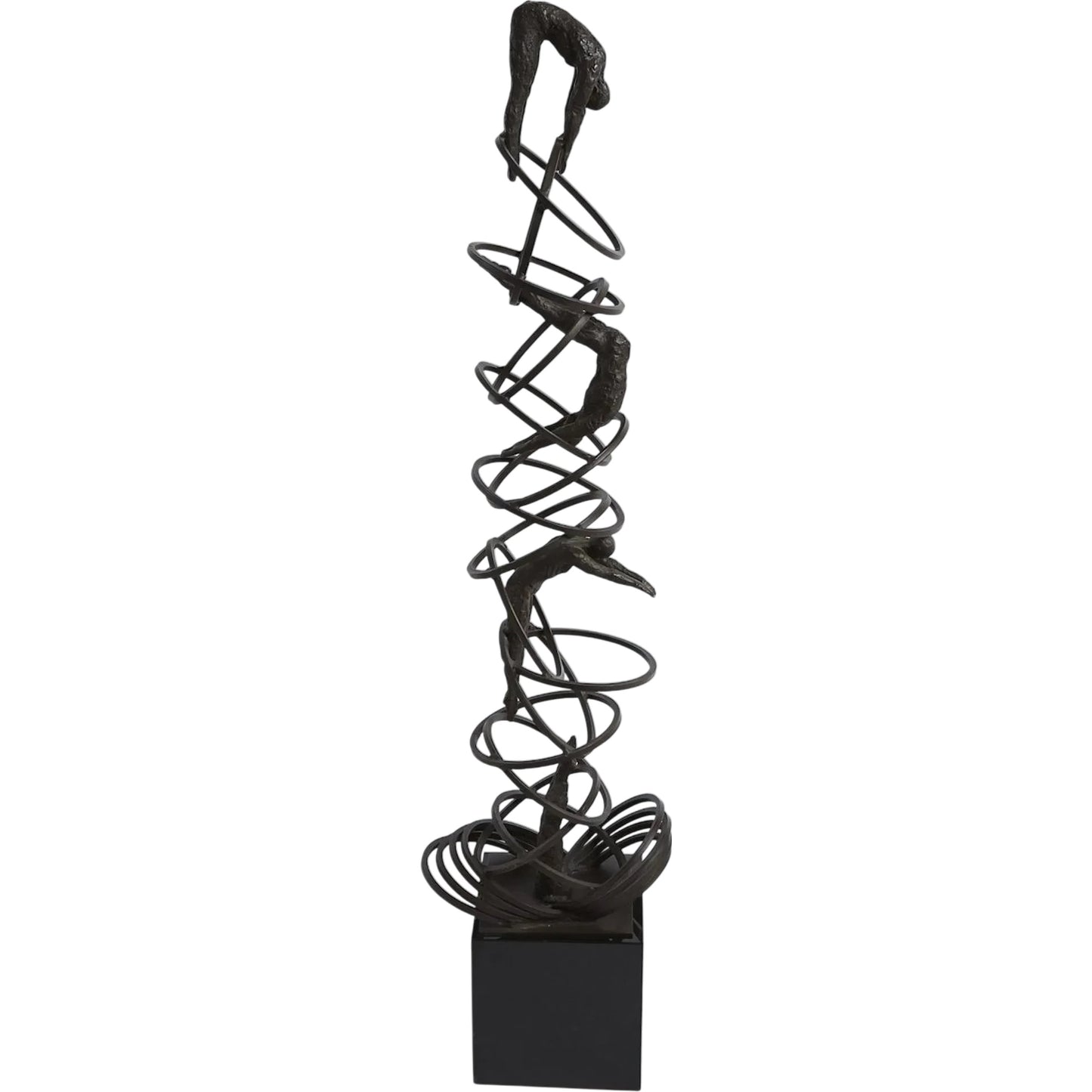 001 SR-701090 | Primary Silo | Diver Sculpture by Global Views in bronze. Made from iron, granite in a eclectic & global style.
