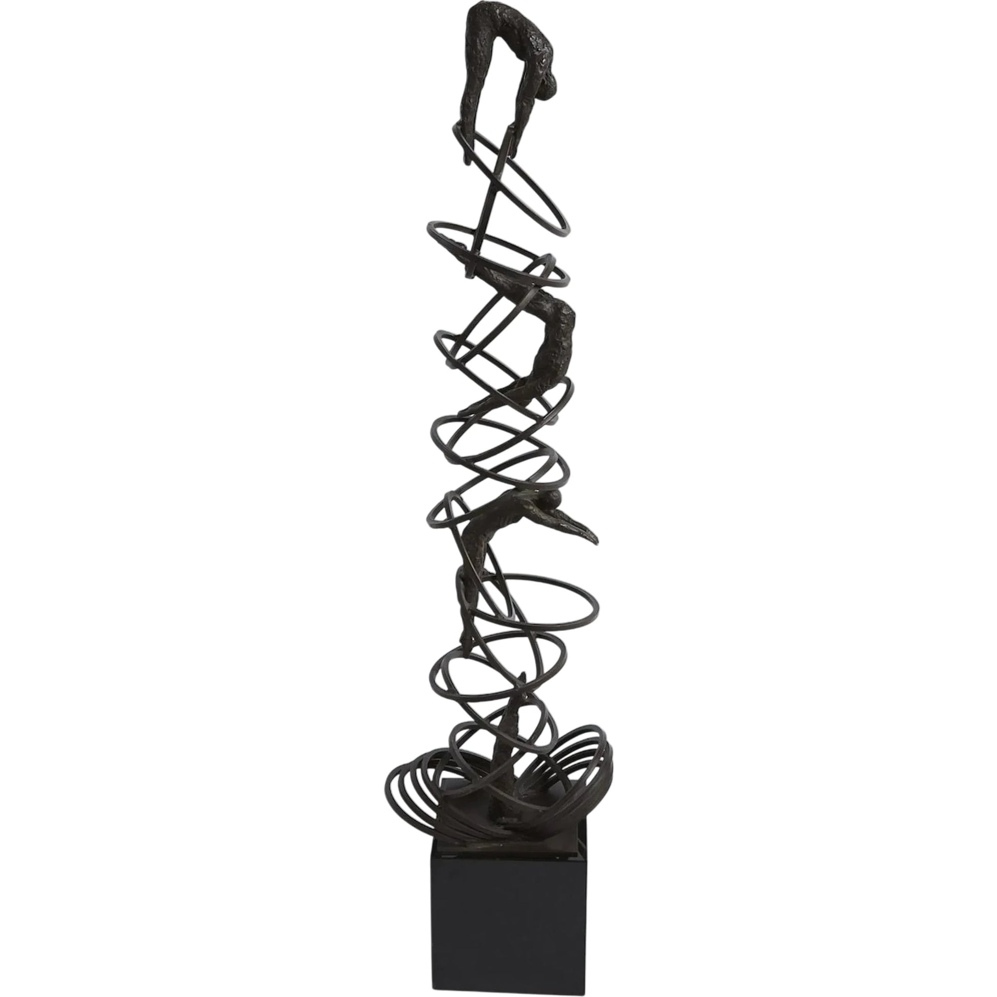 Diver Sculpture by Global Views in bronze. Made from iron, granite in a eclectic & global style.