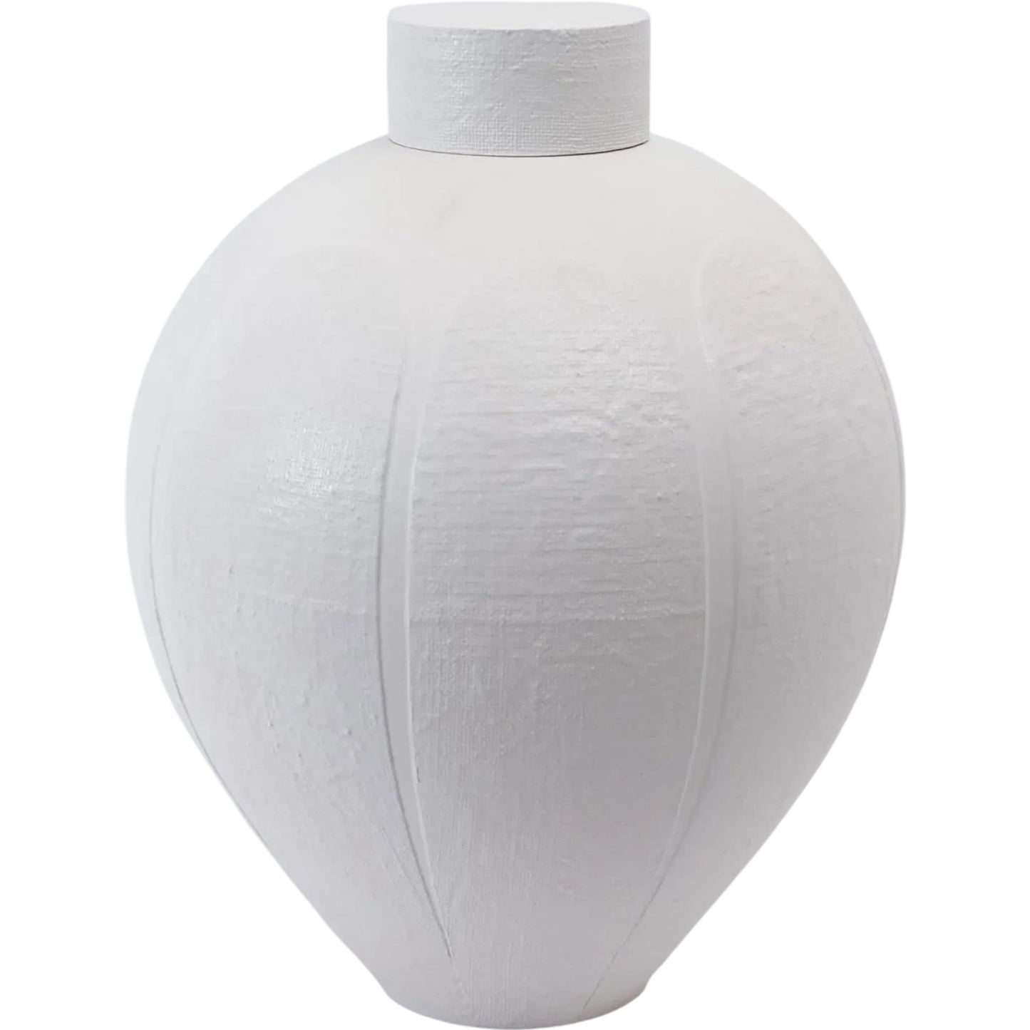 001 SR-701547 | Primary Silo | Linen Jar by Global Views. Made from porcelain in a modern style.