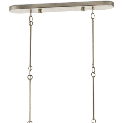 Grand Lotus Oval Chandelier by Currey and Company. Made from wrought iron in a modern style.