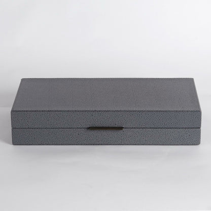 Alpen Box by Global Views. Made from mdf, leather, polyester suede in a transitional style.