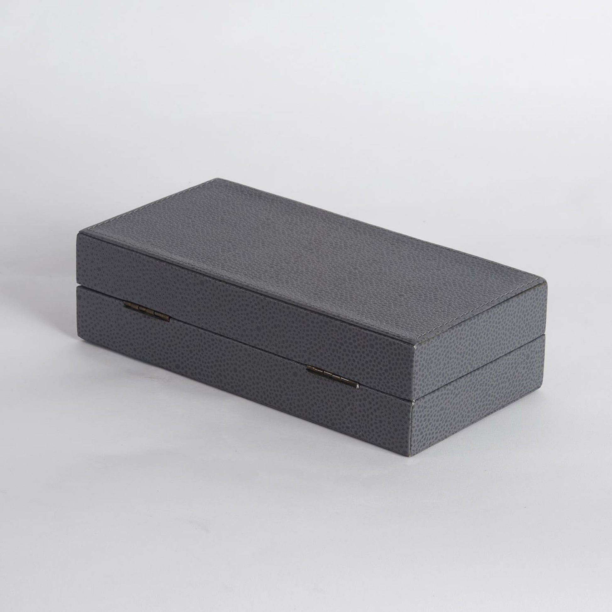 Alpen Box by Global Views. Made from mdf, leather, polyester suede in a transitional style.