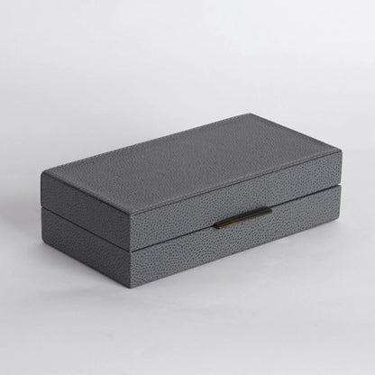 Alpen Box by Global Views. Made from mdf, leather, polyester suede in a transitional style.
