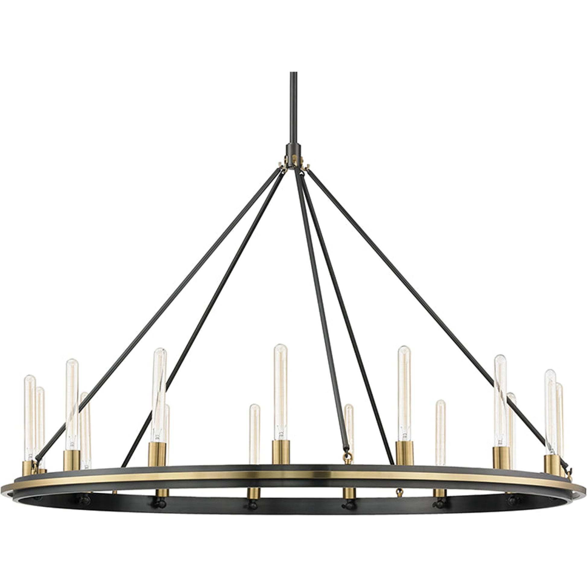 Chambers 15-Light Chandelier by Hudson Valley. Made from metal in a transitional style.