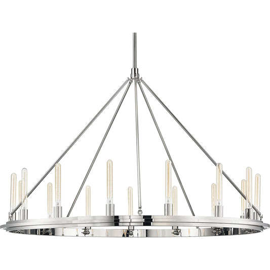 Chambers 15-Light Chandelier by Hudson Valley. Made from metal in a transitional style.