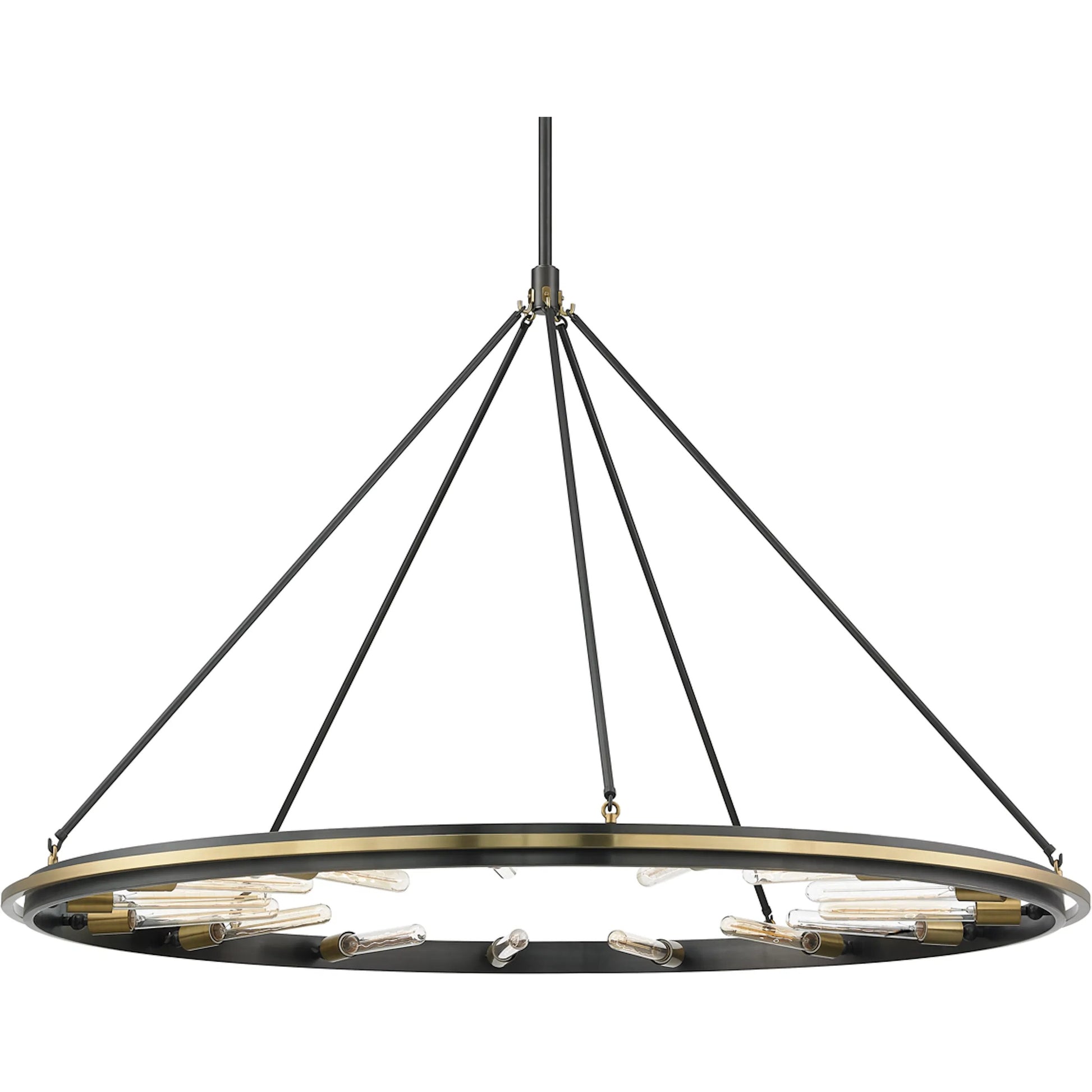 Chambers 15-Light Chandelier by Hudson Valley. Made from metal in a transitional style.